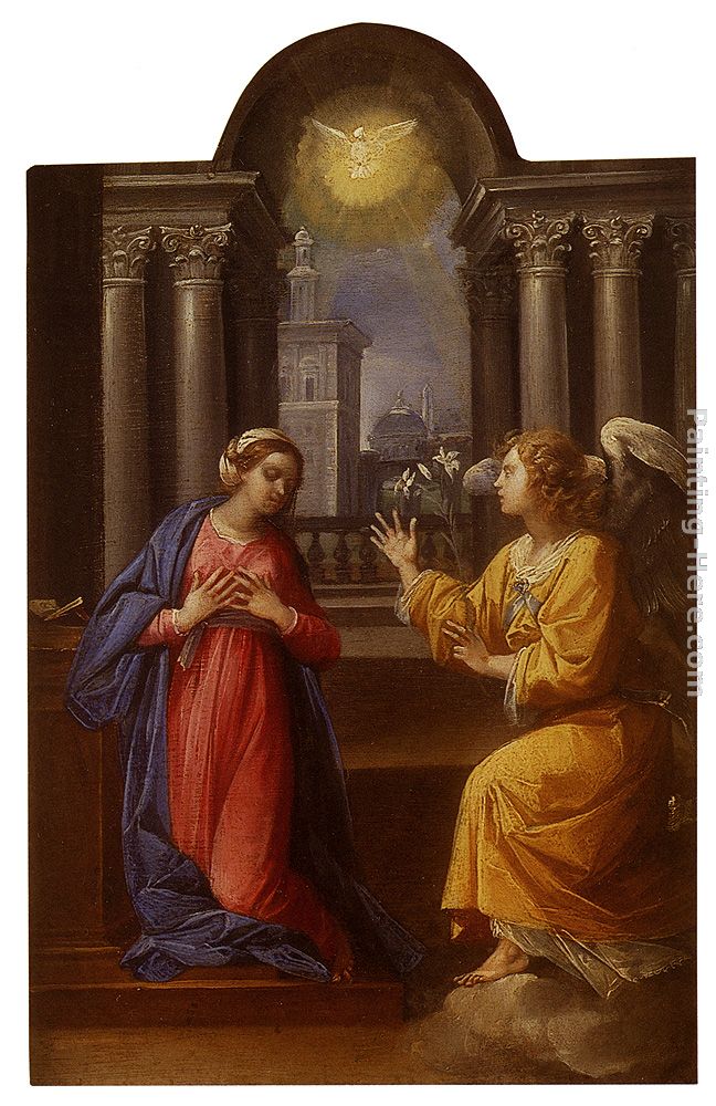The Annunciation painting - Giuseppe Cesari The Annunciation art painting